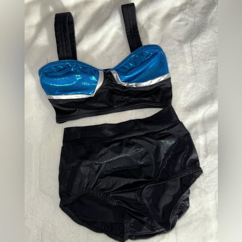 Kellé Black/Teal  Dance Costume CM 8/10